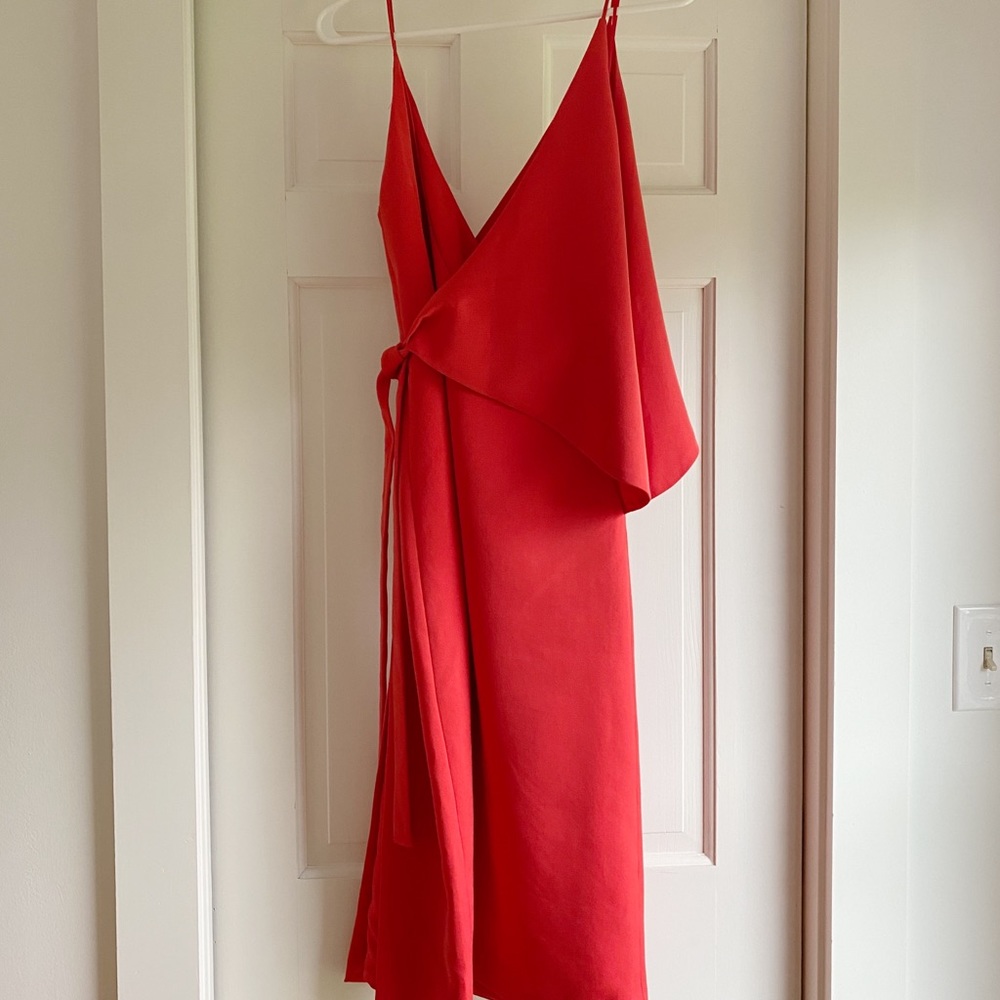 Red cocktail C/MEO Collective dress size S/M